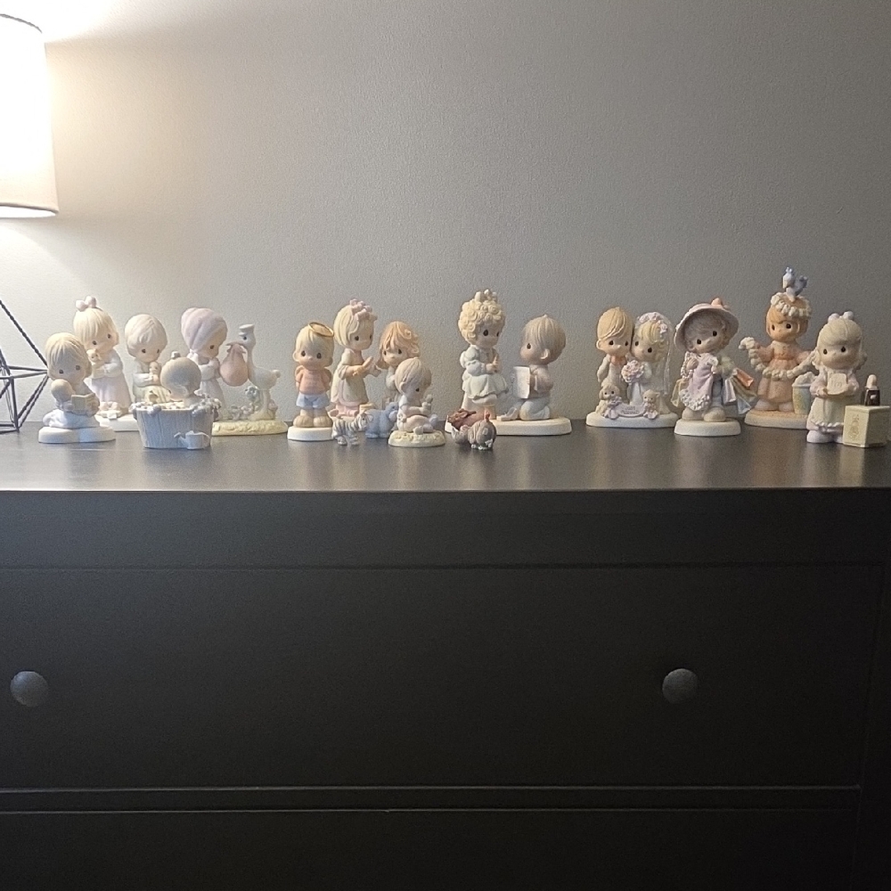 Precious Moments Figurine Collection - Pastel Colors